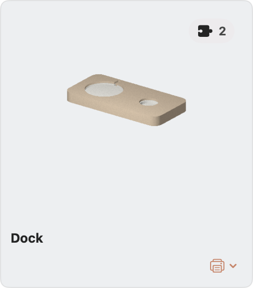 Tuile Klay Dock
