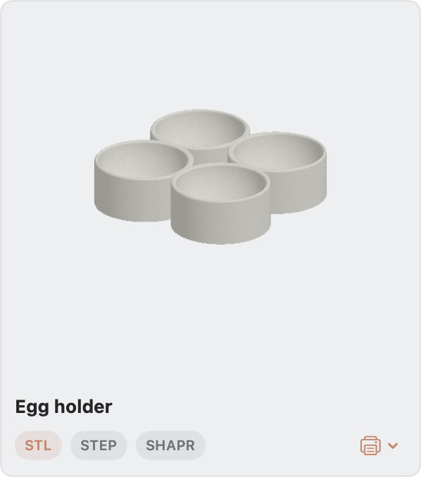 Tuile Klay Egg Holder